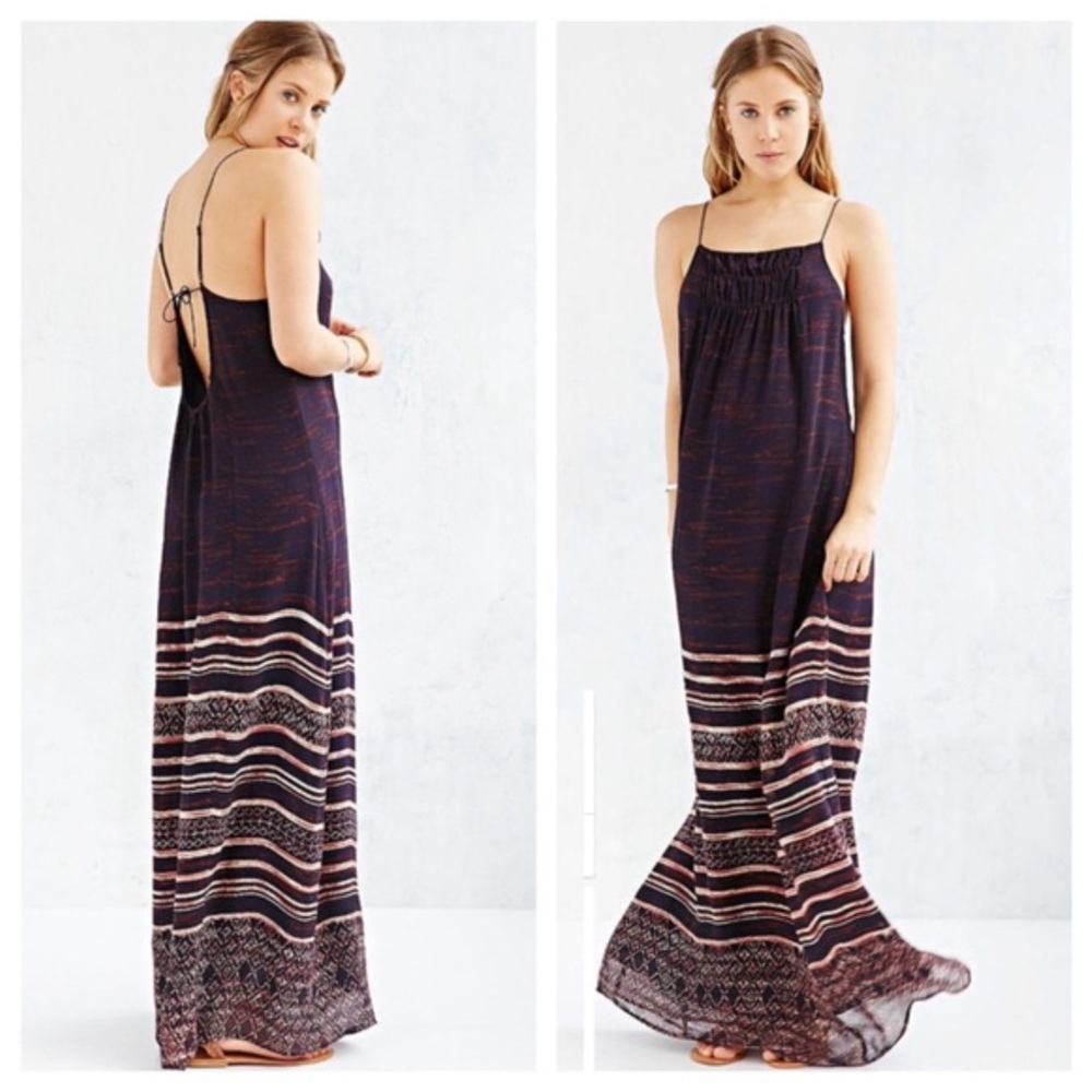 Ecote Tiles for Miles Sleeveless Open Back Boho Dress - Size S